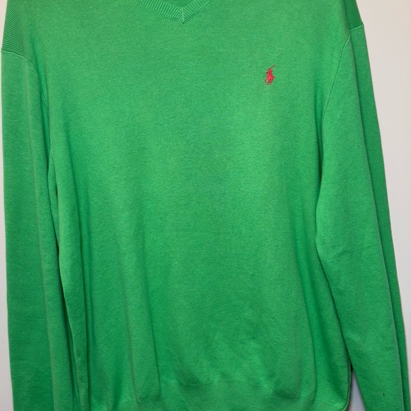Vintage Polo Ralph Lauren V-Neck Sweater 90s - Picture 2 of 9